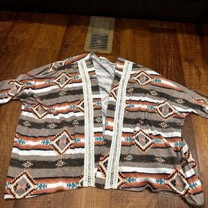 First Love Aztec Print Cardigan